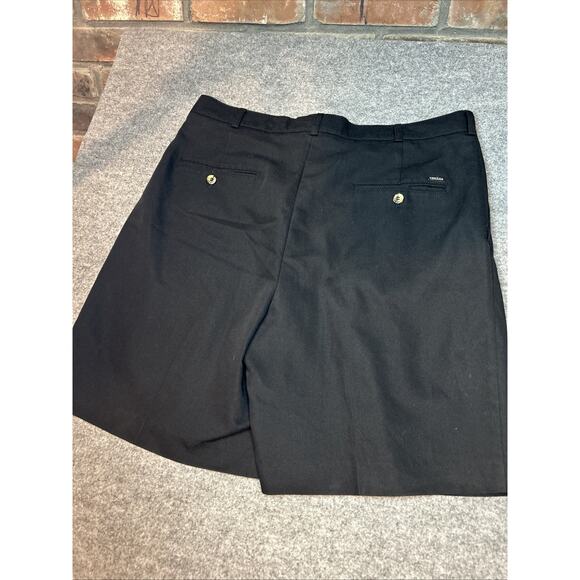 2 Pr. Tehama Shorts Navy /black Clint Golf Rayon Blend 8” Inseam Men's 36 Pleats - Picture 10 of 14